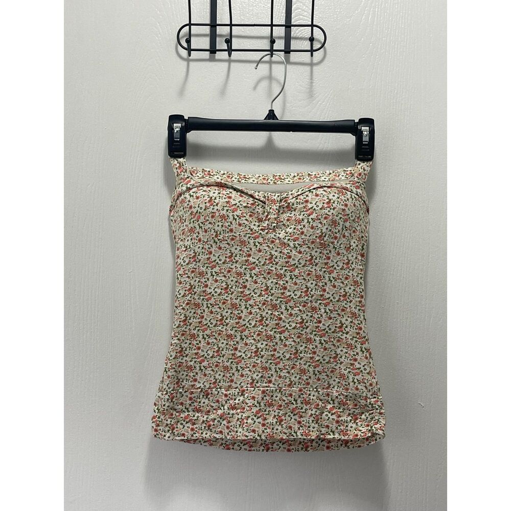 L.E.I. Women's Floral Halter Tank Top